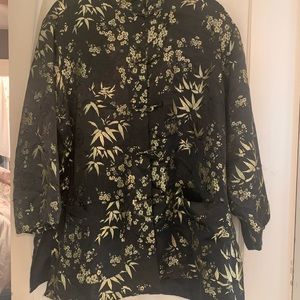 Vintage satin embroidered jacket